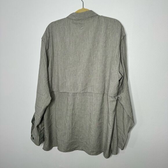 Magellan gray button down shirt size large - Picture 5 of 5